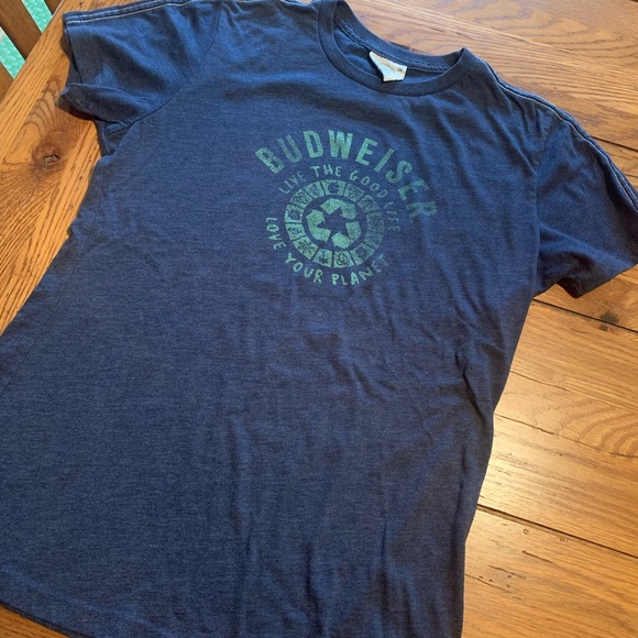 jones & mitchell Tops - Budweiser Navy Short Sleeve Tee